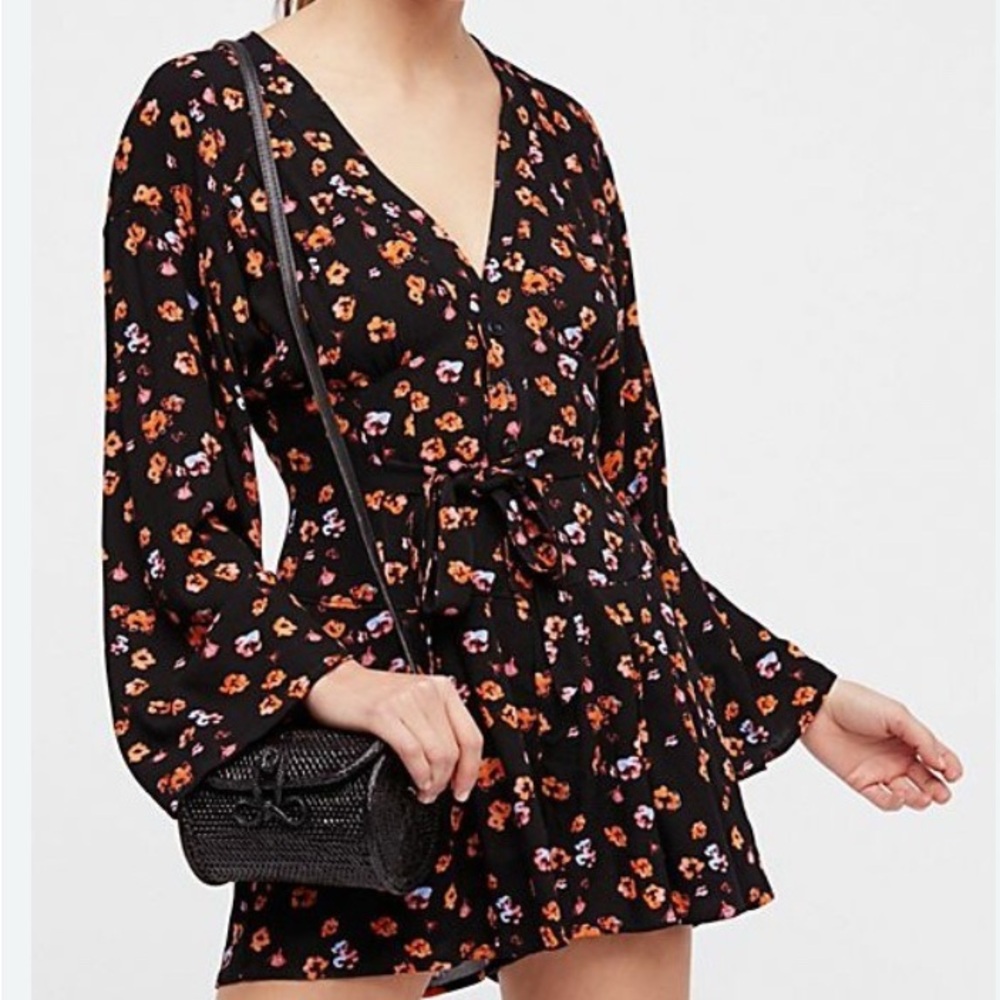 Free People Floral Romper